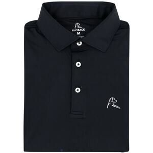 Rhoback Solid Black Performance Polo-Men's XXL-NWT!